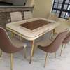 Luxurious marble top dinning set thumb 2