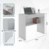 Office Desk: Table With 1 Drawer Organizer Shelf for Bedroom thumb 2