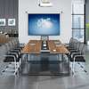 Metal Frame Wooden 2.4m Modern Office Conference Table thumb 3