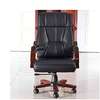 Office Chair: Black Leather Executive Office Chai thumb 2