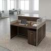 Two Way Brown Office Workstation thumb 7
