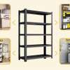 Bookshelf; 5 Tier Black  Modern Office Bookshelf thumb 2
