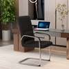Leather Fixed Highback Chair with Back Support thumb 3