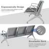 3 Seater Black Padded Reception Bench thumb 7