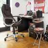 Office Chair: Brown Leather Office Chair thumb 3