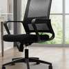 Office chair: Medium Back Black Adjustable Chair thumb 0