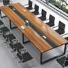 Metal Frame Wooden Boardroom Table thumb 3