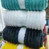 Cozy Black Plush Throw Blanket Ribbed Pattern thumb 6