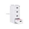File cabinets: Four drawer lockable file cabinet thumb 2