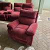 Premium Maroon recliner Sofa set thumb 0