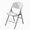 Foldable chair: White foldable armless outdoor chair thumb 3
