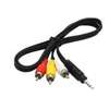 3.5mm Stereo Male Audio Jack to 3-RCA AV Male Cable thumb 0