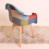 Dining Chair: Fabric Upholstered Seat and Curved Back Chair thumb 1