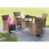 4-Seater Outdoor Rattan Dining Set thumb 7