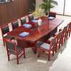 Mahogany 2.4m Curved Edge Conference Office Table thumb 13
