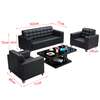 Office sofa: 5-seater leather corner sectional sofa thumb 2