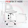 Swivel Eames Plastic White Chair thumb 1