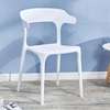 Office Chair: White Plastic Dining chair thumb 2