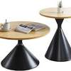 2 Pcs Brown Wooden Tops Living Home Coffee Table Set thumb 10