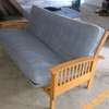 Futon /Bedsofa with Gray Fabric, Easy to Clean thumb 2