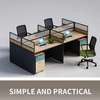 Office Desk: 4-Way Modular Office Workstation thumb 2