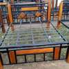 Quality and durable metallic beds with wooden finish thumb 6