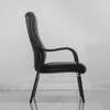 Black Faux Learher Executive Visitor's Chair thumb 1