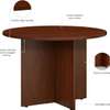 Round Wooden Meeting Table thumb 2