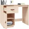 Office Desk: Small Office Table With 3-drawers & Leg Space thumb 1