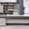 Office Desk; 1.6m Computer Work Desk with Lockable Drawer thumb 3