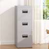 Office Cabinet; Three Lockers Gray Cabinet thumb 4