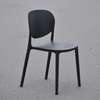 Outdoor Chair; Black Plastic Dining Chair in Marani thumb 1