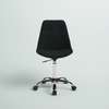 Office Seat: Plastic Black Height Adjustable Swivel Chair thumb 3