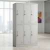 6 Locker Steel Storage Cabinet thumb 7