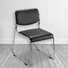 Chrome Leather Visitor’s Chair thumb 0