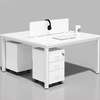 office Workstation; 2 Way White Office Workstation thumb 0
