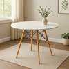 White Home/Office Eames Round Dinning Table thumb 0