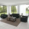 Office Sofa; Black Leather Meeting Sofa Set thumb 0