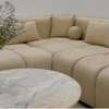 Modern Beige Sectional Sofa with Cushions thumb 2
