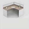 Workstations: Corner 6-User Brown Workstation thumb 3
