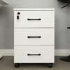 White 3 Drawer Wooden Pedestal Cabinet thumb 10