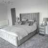 Padded Wooden King Size Bed thumb 1