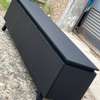 White Modern tv stand with Large Capacity Glossy Finish thumb 3