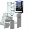 Modern vanity dressing table with LED ligths thumb 1
