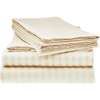 Premium cotton Egyptian white Striped bedsheets set thumb 3