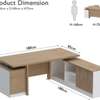 1800MM L-shaped office desk with extension thumb 2