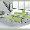 Folding Table: Pull-out Desk With Privacy Flaps, White thumb 8