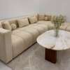 Modern Beige Sectional Sofa with Cushions thumb 0