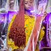 Vibrant Red Synthetic Hair Braids Extra Long thumb 1