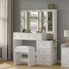 43" Wide Vanity Desk with Mirror, 11 Lights & 5 Drawers thumb 5
